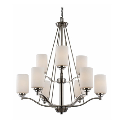 TransGlobe 70529 ROB 9 Light Chandelier in Rubbed Oil Bronze